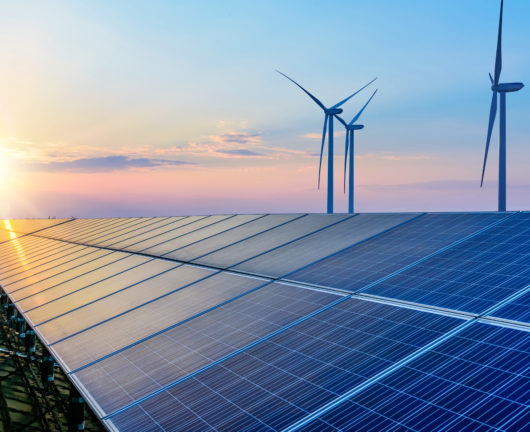 Solar panels and wind power generation equipment